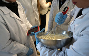 Child with mixing bowl