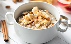 Oatmeal fortified with fibre Oatmeal fortified with fibre