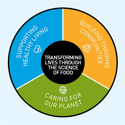Purpose wheel of Improving Lives for Generations