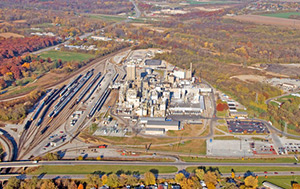 Aerial shot of Sagamore plant