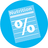 nutrition facts icon