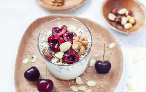 stevia sweetened berry dessert