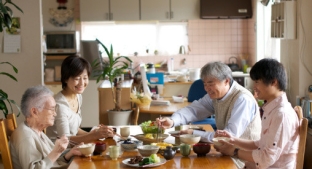 family gathered around table family gathered around table