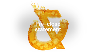 Pre-Close Statement