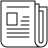 Black news icon Icon - black news