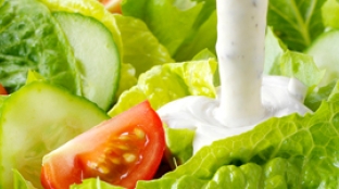 learn about Texture vantage expert systems dressing being Poured on salad