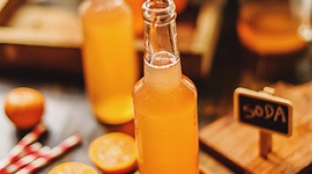 Unsweetened orange beverage drink Gulfoods prototype Dubai